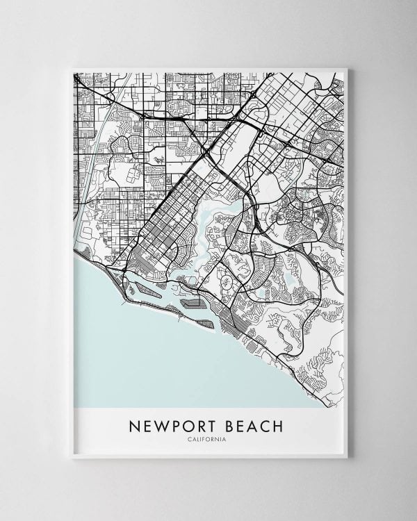 Newport Beach Map Print