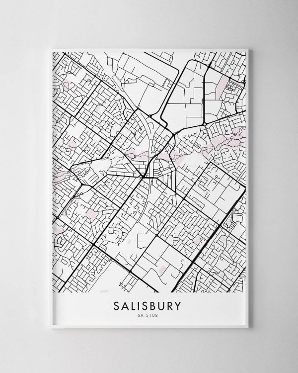 Adelaide – Salisbury Map Print
