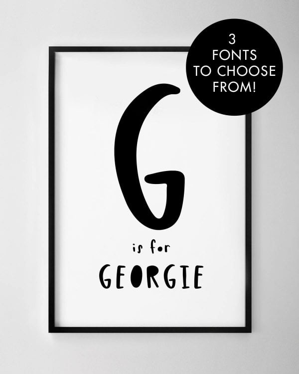 Personalised Kids Name Print