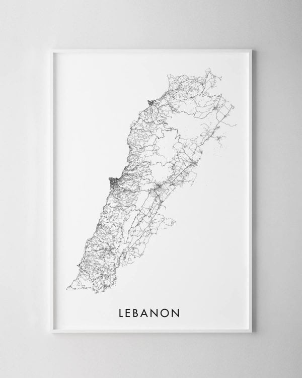 Lebanon Map Print