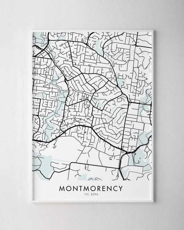 Melbourne – Montmorency Map Print