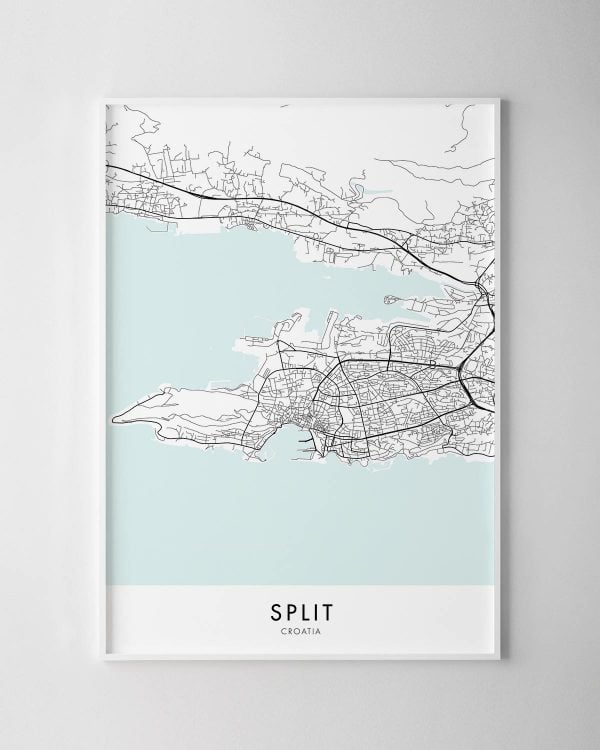 Split Map Print