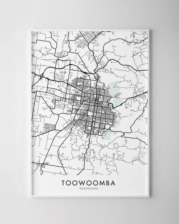 Toowoomba Map Print