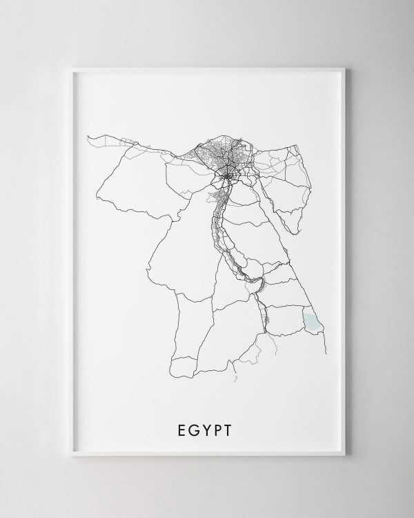 Egypt Map Print