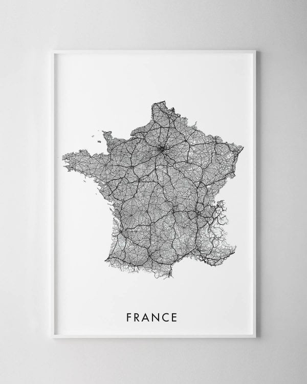 France Map Print