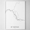 Mt Hotham Map Print