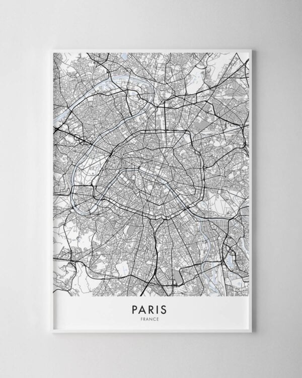 Paris Map Print