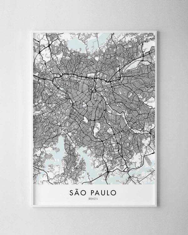 São Paulo Map Print