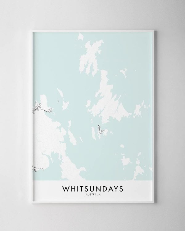 Whitsunday Islands Map Print