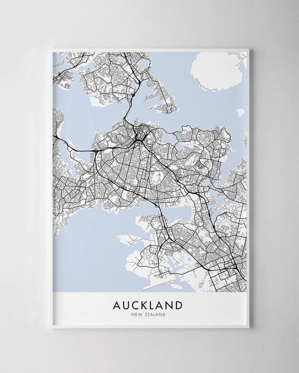 Auckland Map Print