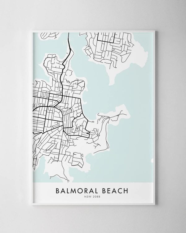 Sydney – Balmoral Beach Map Print