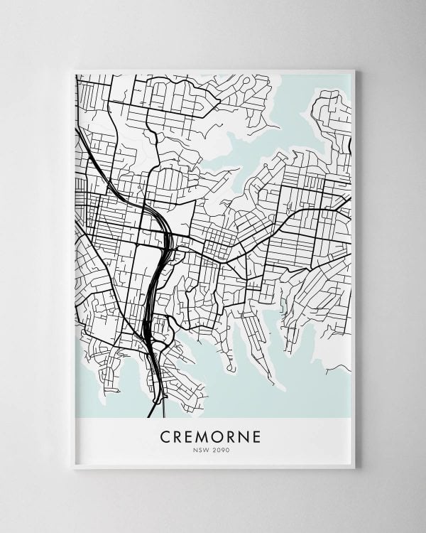 Sydney – Cremorne Map Print