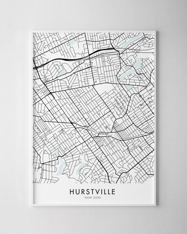 Sydney – Hurstville Map Print