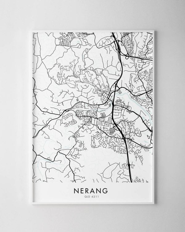 Gold Coast – Nerang Map Print