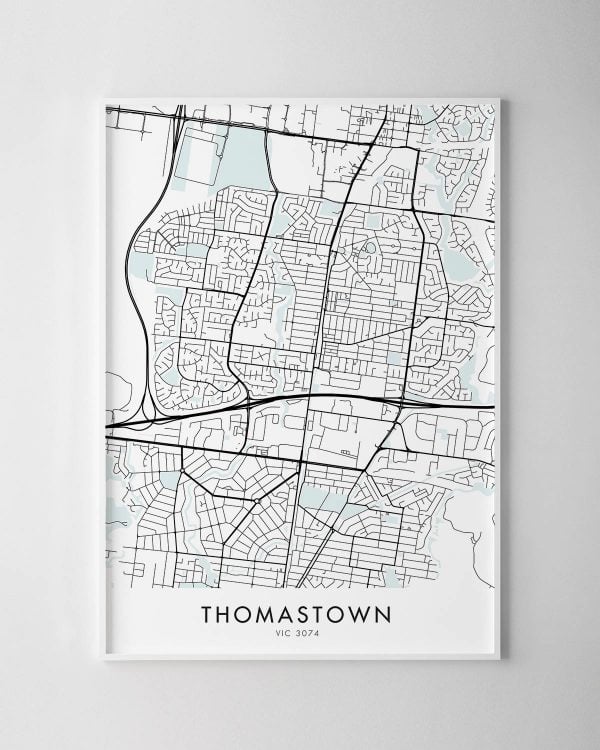Melbourne – Thomastown Map Print