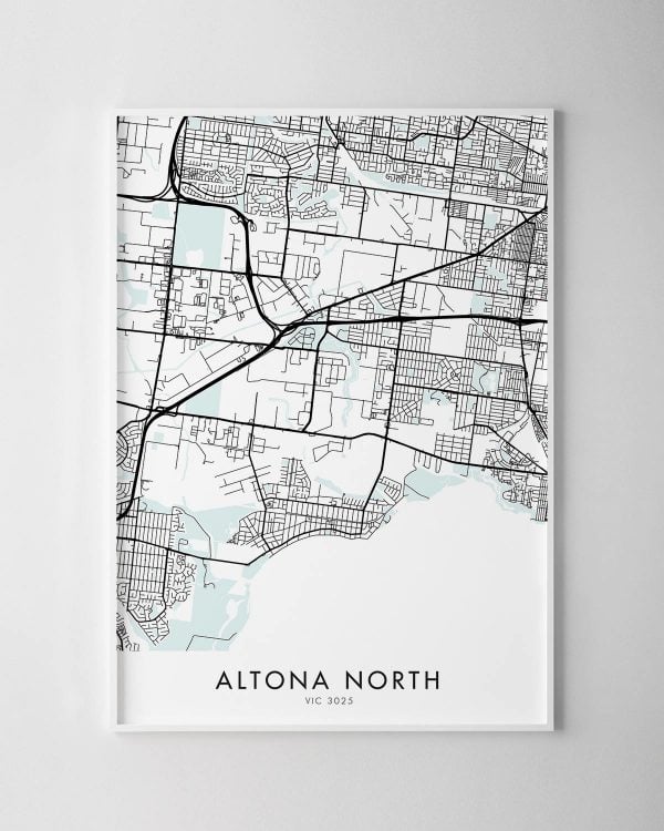 Melbourne – Altona North Map Print