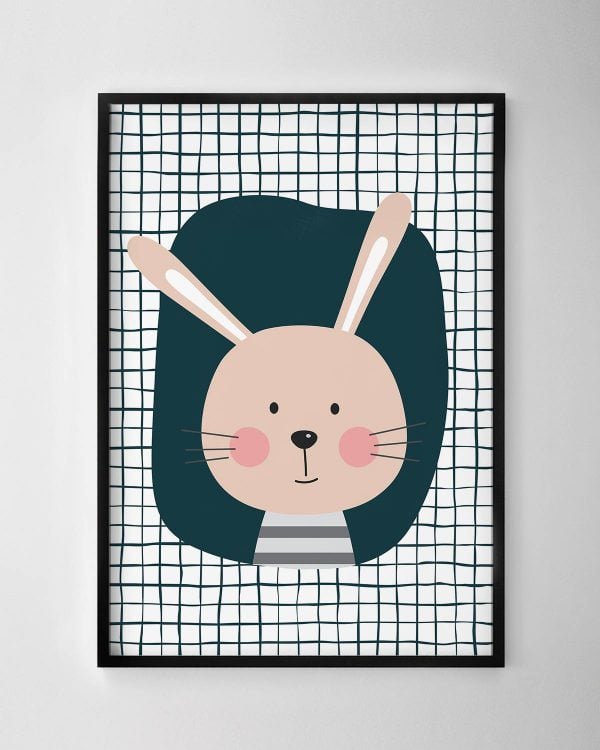 Bunny Print - Checkered