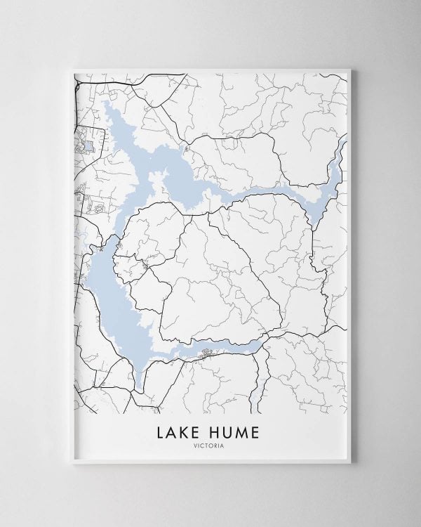 Lake Hume VIC Map Print