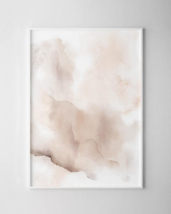 Cloudy Print - Beige