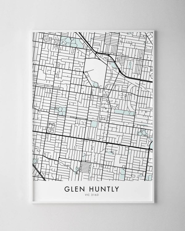 Melbourne – Glen Huntly Map Print