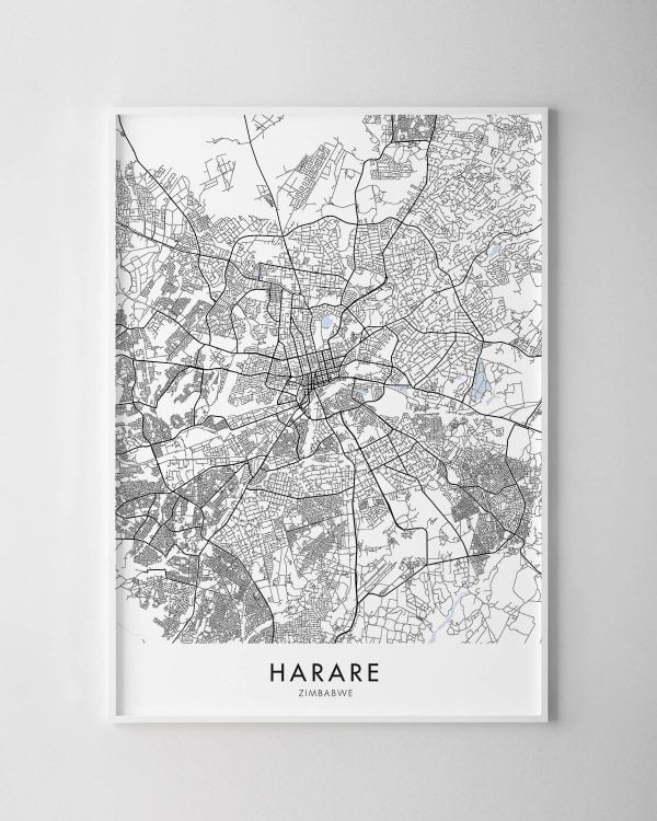 Harare Map Print