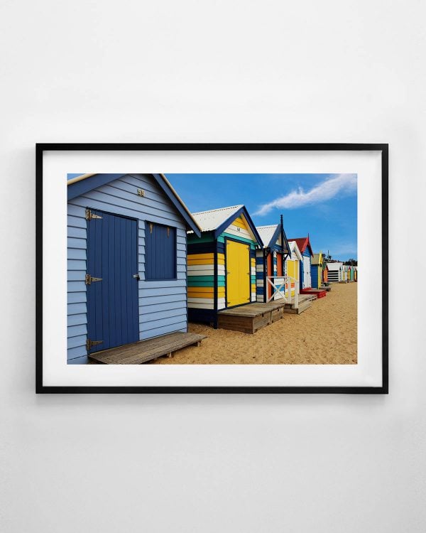 Beach Boxes Print