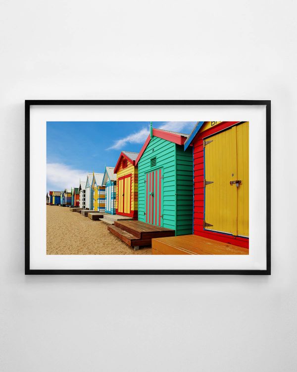 Beach Boxes Print