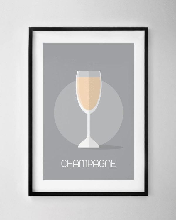 Champagne Print