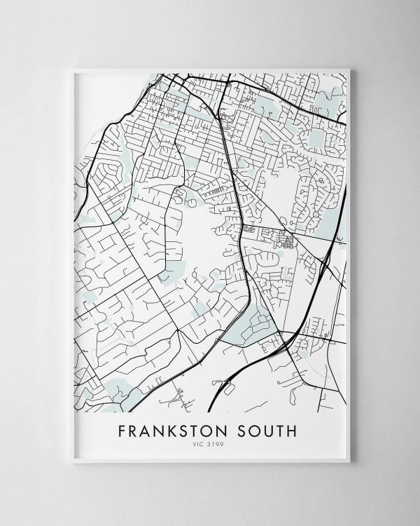 Melbourne – Frankston South Map Print