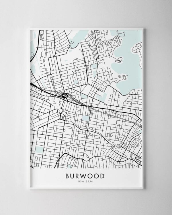 Sydney – Burwood Map Print
