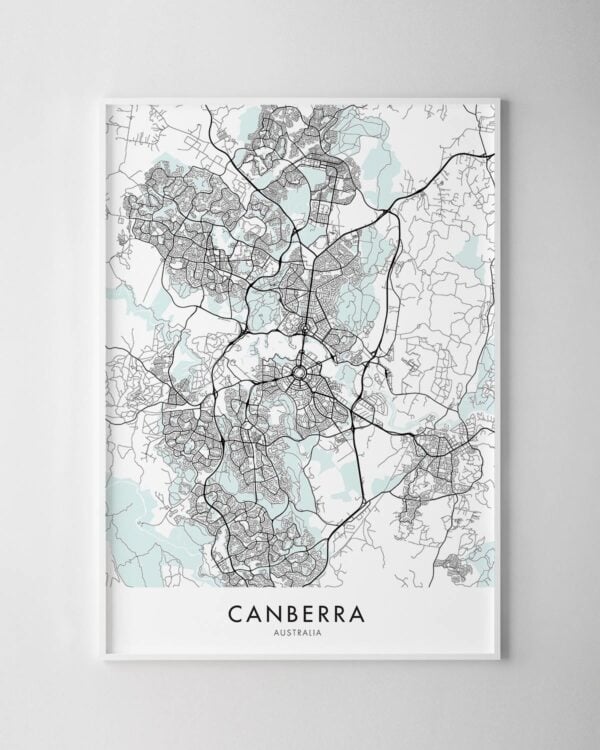 Canberra Map Print