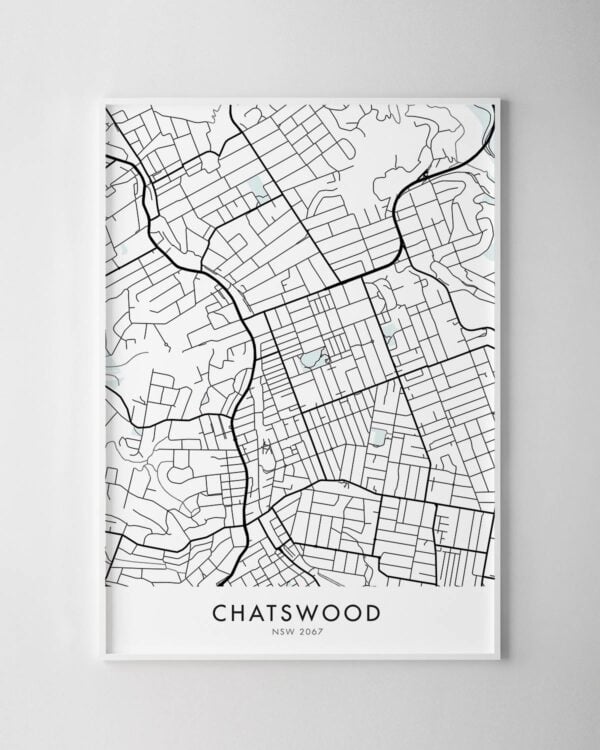 Sydney – Chatswood Map Print