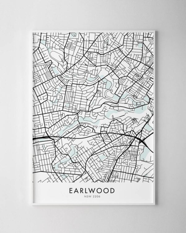 Sydney – Earlwood Map Print
