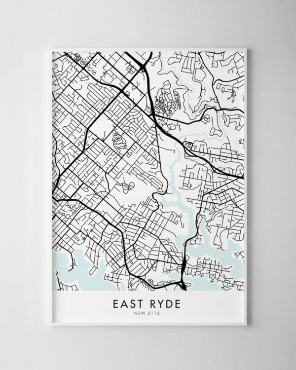 Sydney – East Ryde Map Print