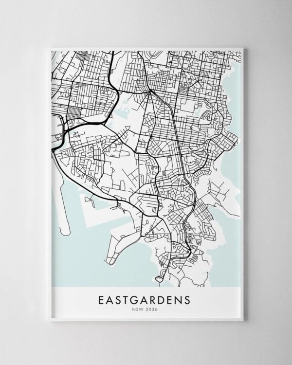 Sydney – Eastgardens Map Print