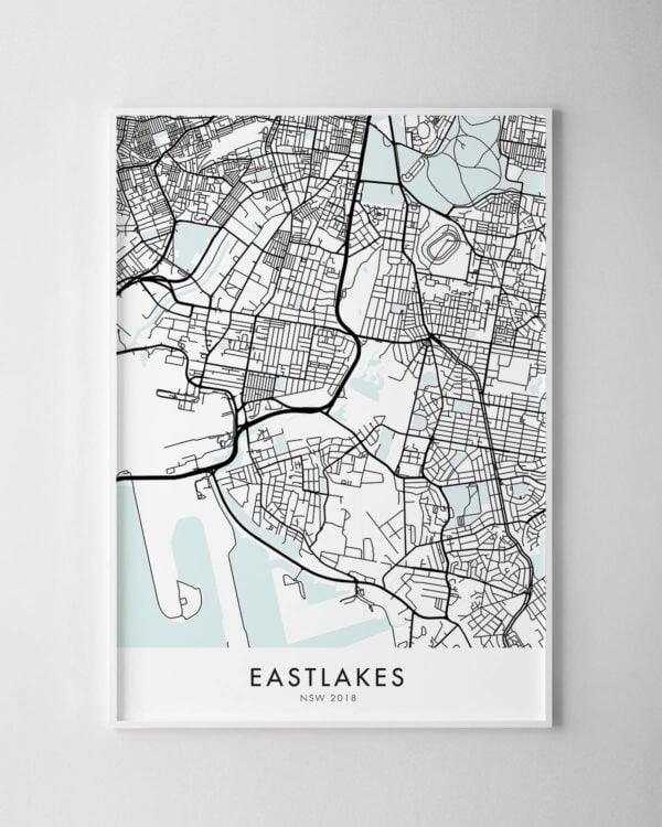 Sydney – Eastlakes Map Print