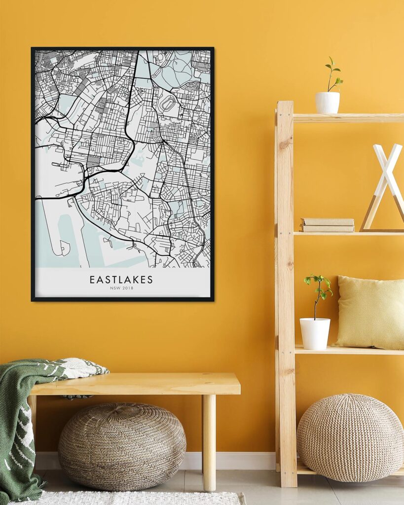 Sydney – Eastlakes Map Print - Chelsea Chelsea