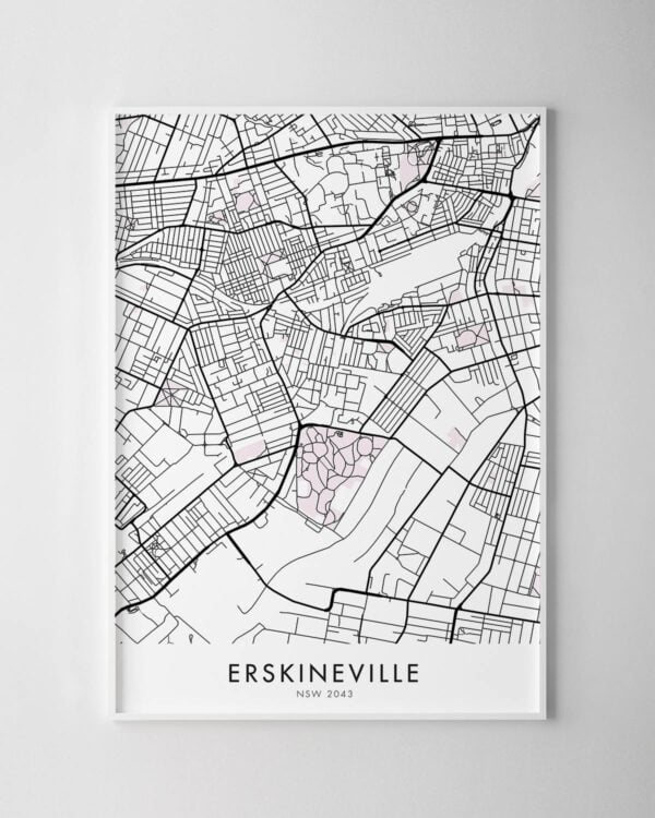 Sydney – Erskineville Map Print