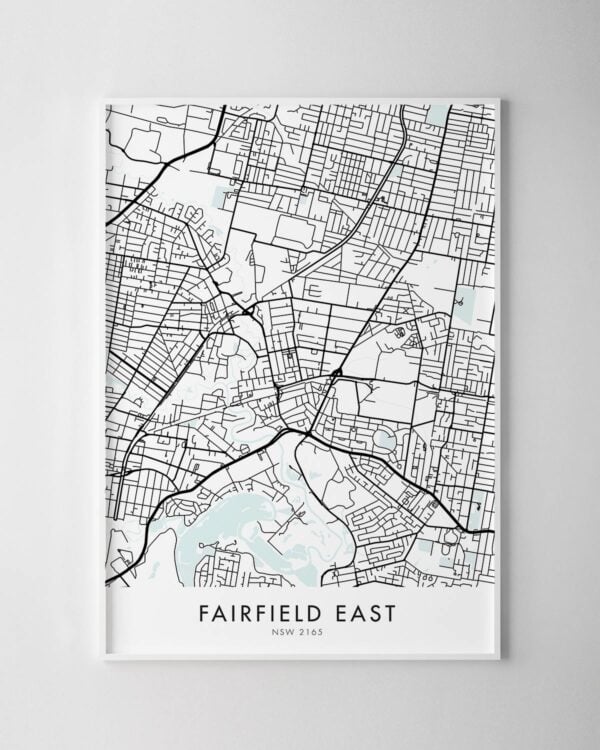 Sydney – Fairfield East Map Print