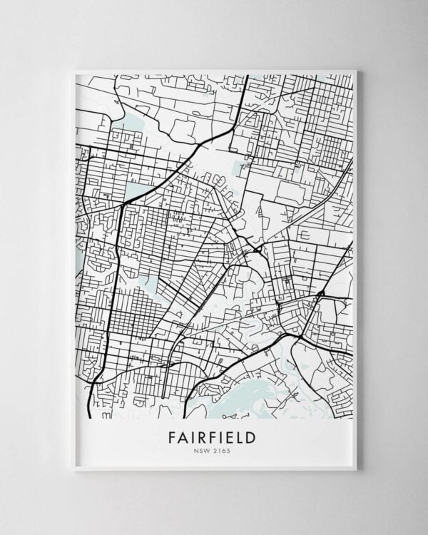 Sydney – Fairfield Map Print