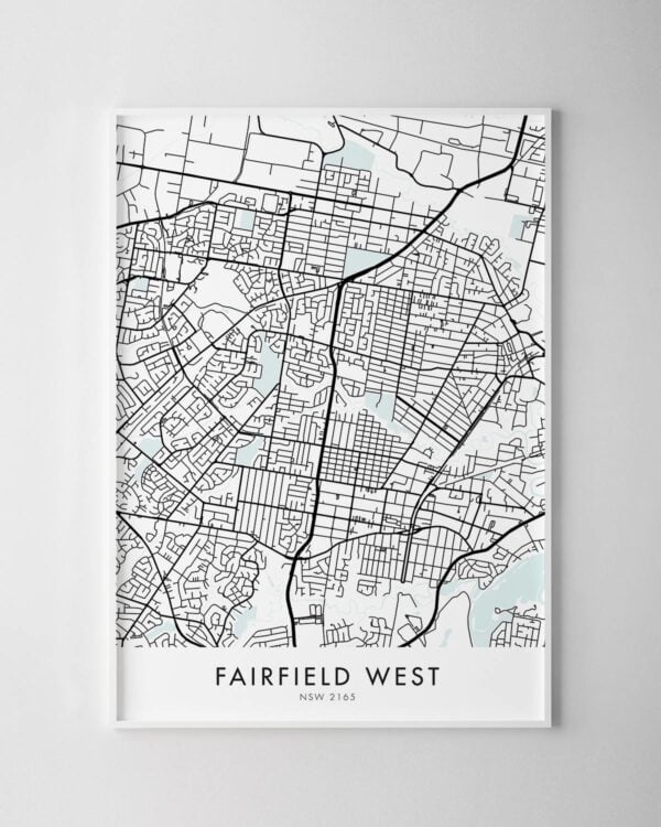 Sydney – Fairfield West Map Print