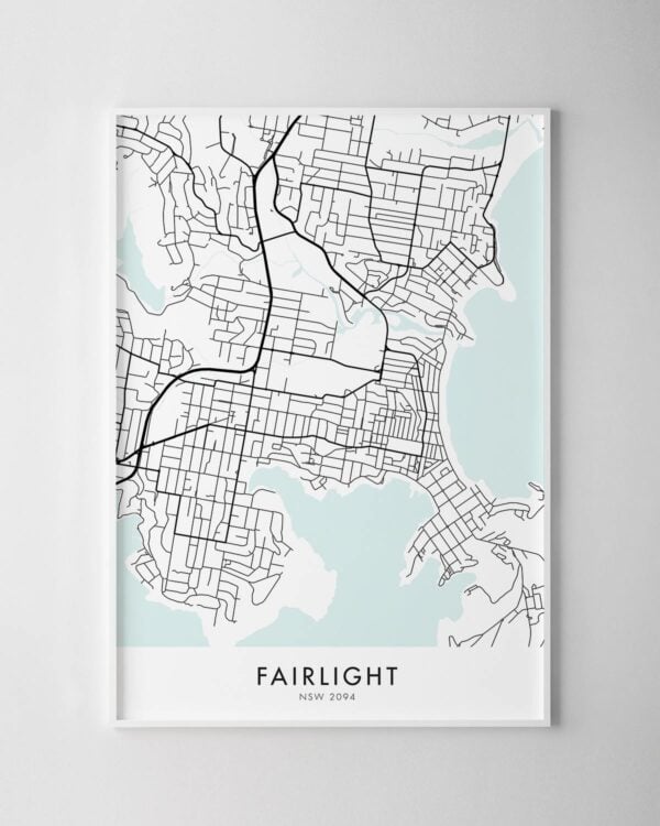 Sydney – Fairlight Map Print