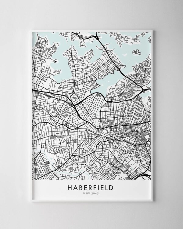 Sydney – Haberfield Map Print
