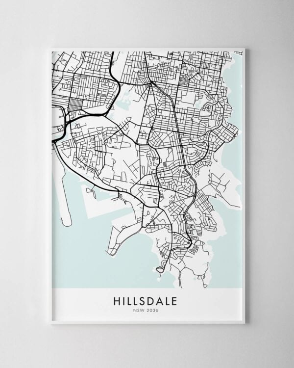 Sydney – Hillsdale Map Print