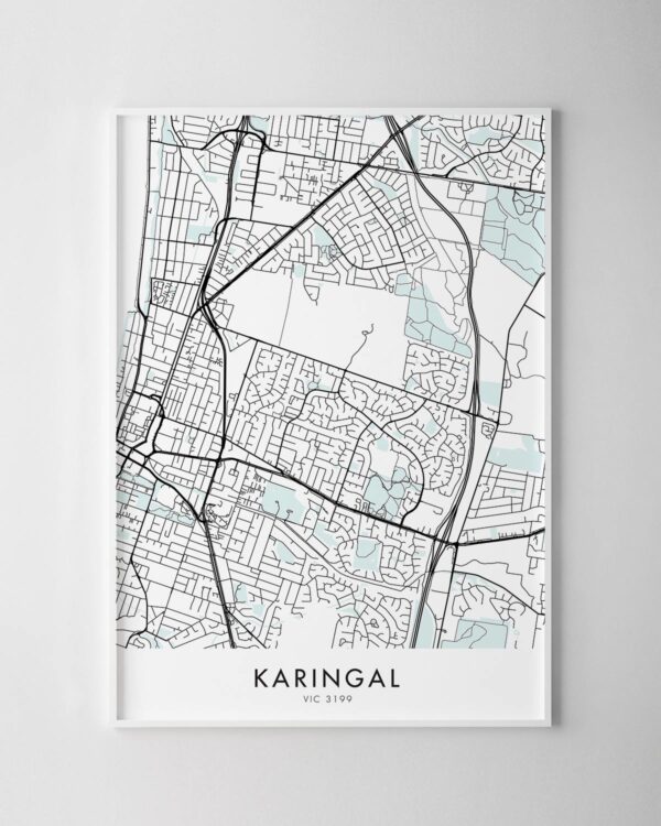 Melbourne – Karingal Map Print