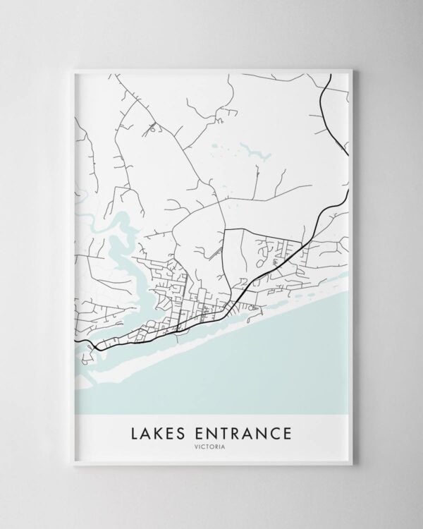 Lakes Entrance VIC Map Print