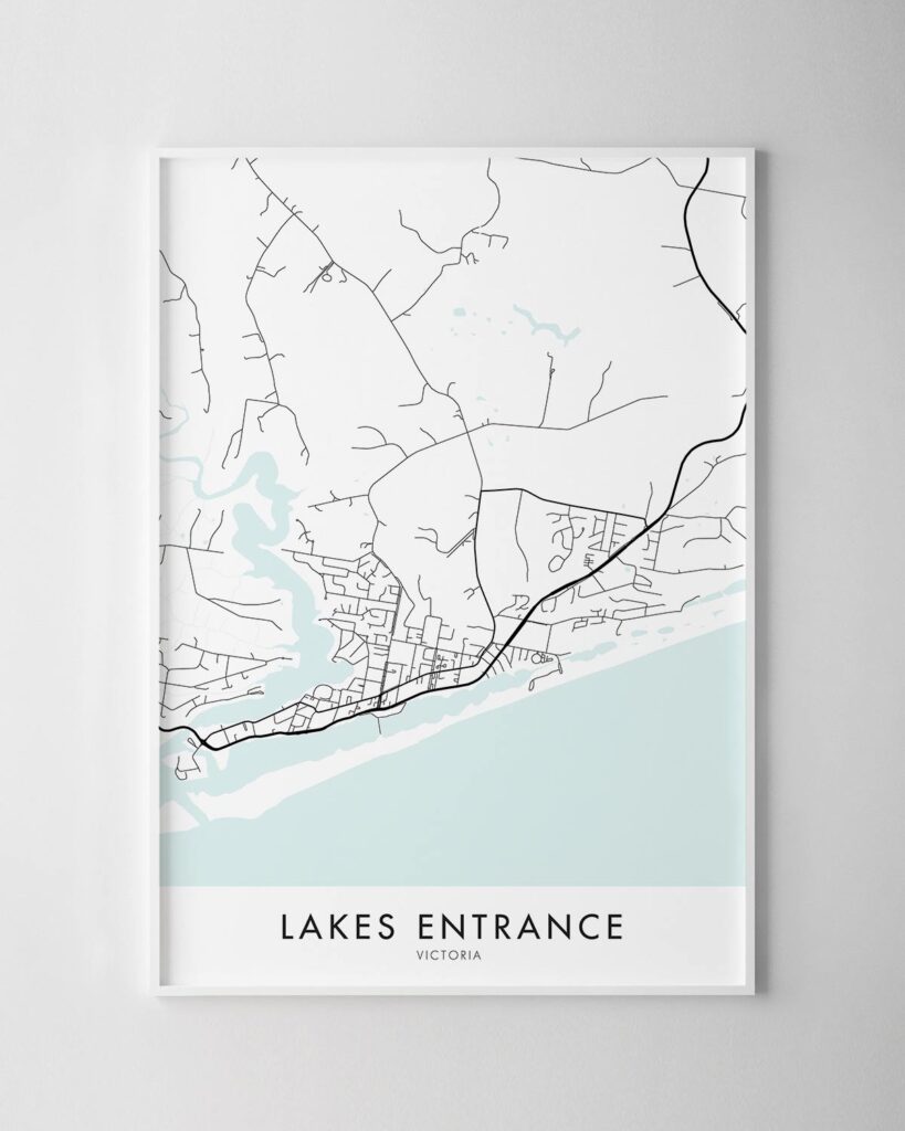 Lakes Entrance VIC Map Print - Chelsea Chelsea