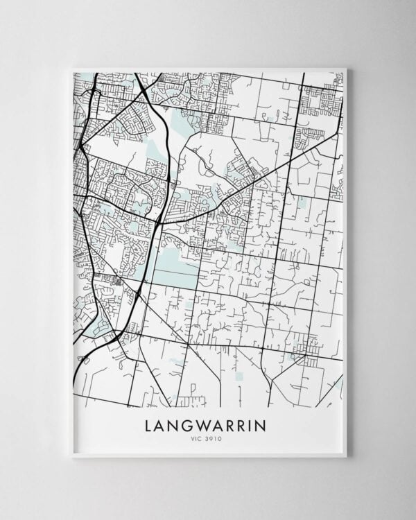 Melbourne – Langwarrin Map Print