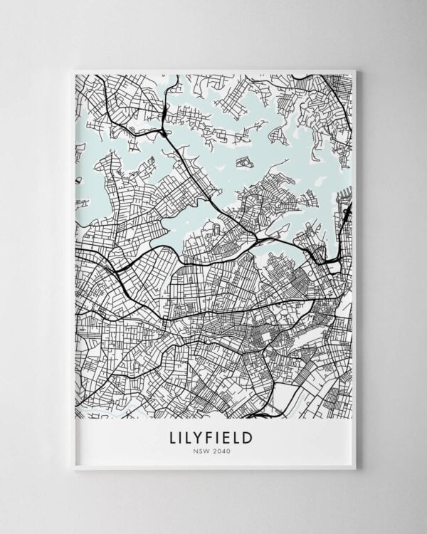 Sydney – Lilyfield Map Print