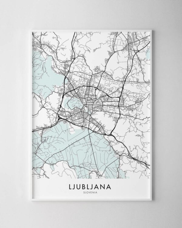 Ljubljana Map Print